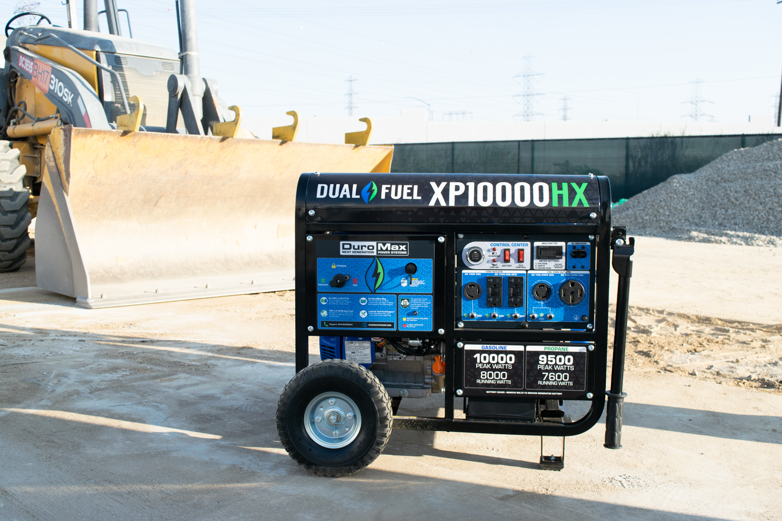 10,000W Dual Fuel Portable Inverter Generator with CO Alert - Reliable Backup Power for Camping, RV, Home & Emergency Use