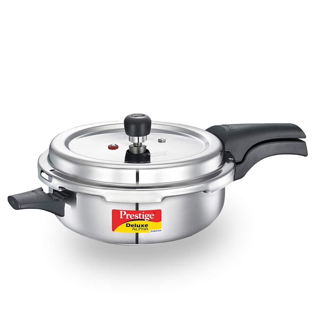 Prestige PRASVSP 4L Silver Pressure Cooker - Premium Stainless Steel Senior Pan for Fast & Healthy Cooking | Perfect for Soups, Stews, Rice & Meal Prep