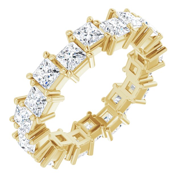 3.60 Carat Princess Cut Diamond Eternity Band Ring for Women - Perfect for Weddings, Anniversaries & Special Occasions