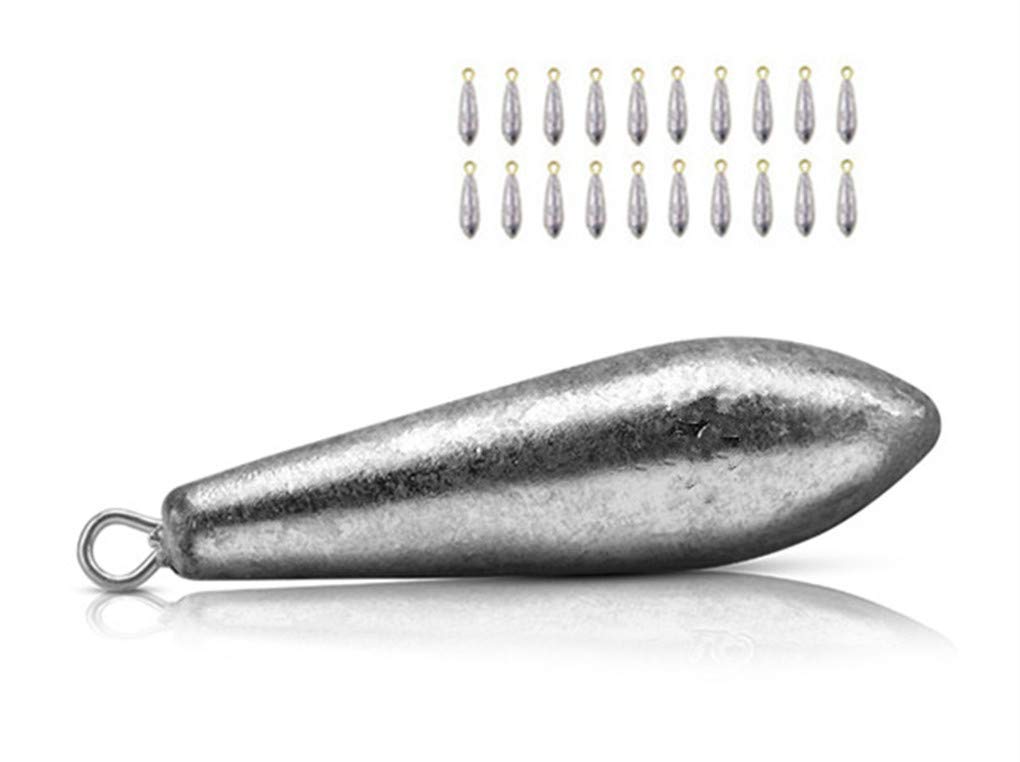 Premium Toasis Bullet Fishing Weights - Assorted Size Bank Sinker Set (1/4oz to 2oz) for Freshwater & Saltwater Fishing - Ideal for Bass, Catfish, and Walleye Anglers
