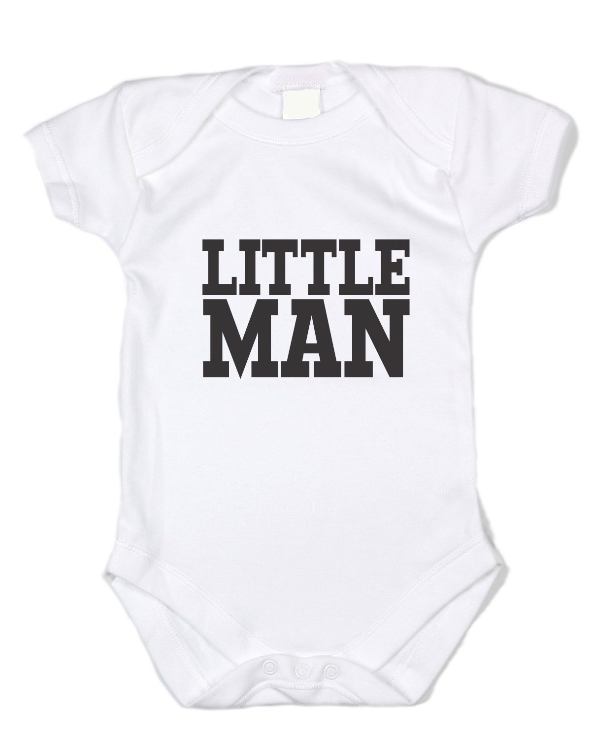 Little Man White Cotton Onesie - Soft & Comfortable Baby Bodysuit for Newborns & Infants | Perfect for Everyday Wear, Playtime & Photo Shoots
