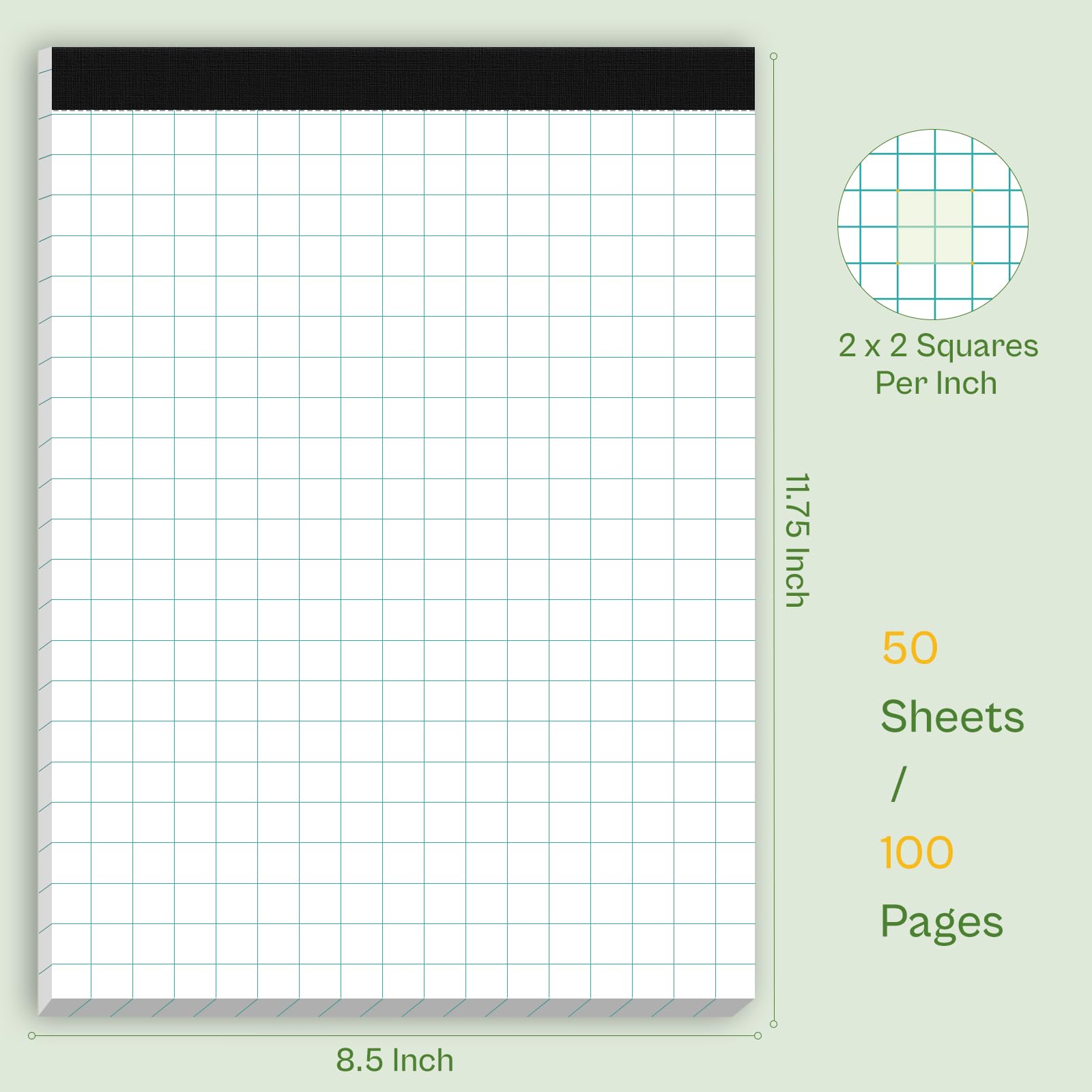 2-Pack Graph Paper Notebooks - 8.5
