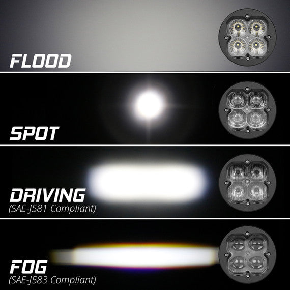 2-Piece SAE Approved C3 Cube Fog Light Kit with XKchrome Smartphone App - Perfect for Off-Roading, Truck Customization & Night Driving