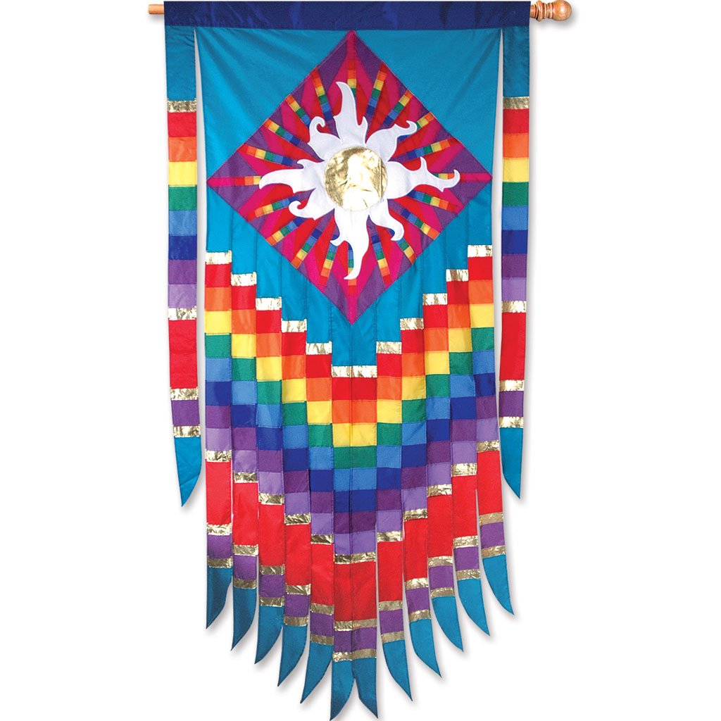 Premier Kites 53211 Progressive Hanging Banner - Colorful Outdoor Sun Banner for Patio, Garden & Beach Decor | Perfect for Parties, Weddings & Summer Events