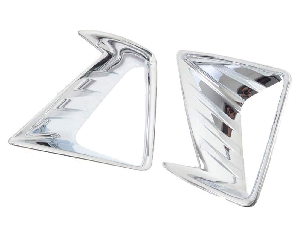 Kadore Chrome Front Fog Light Cover Trim Bezel for 2016-2018 Toyota RAV4 Hybrid XLE Limited SE LE - 2-Piece Set | Durable Fog Lamp Accessories for Off-Road & Night Driving