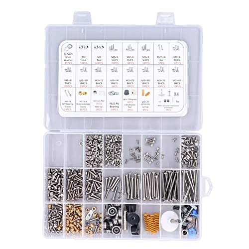 3D Printer Fastener Kit - Complete Hardware Parts Assortment for Voron 0.1 & DIY Projects | Easy Installation & Organization | Perfect for 3D Printing Enthusiasts & Makers