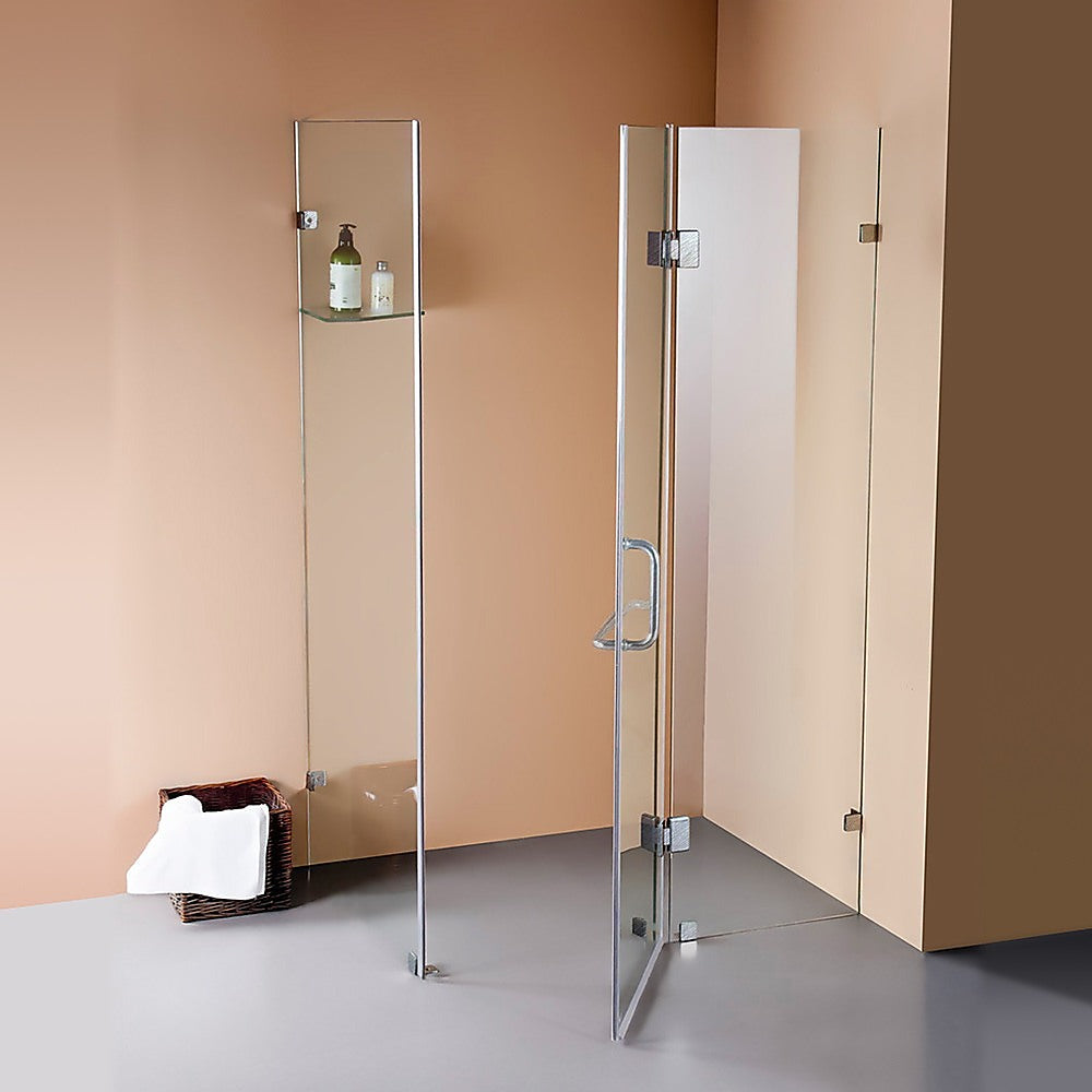 10mm Frameless Glass Shower Screen 1000x1000mm - Premium Bathroom Enclosure by Della Francesca for Modern Walk-in Showers and Spa Bathrooms