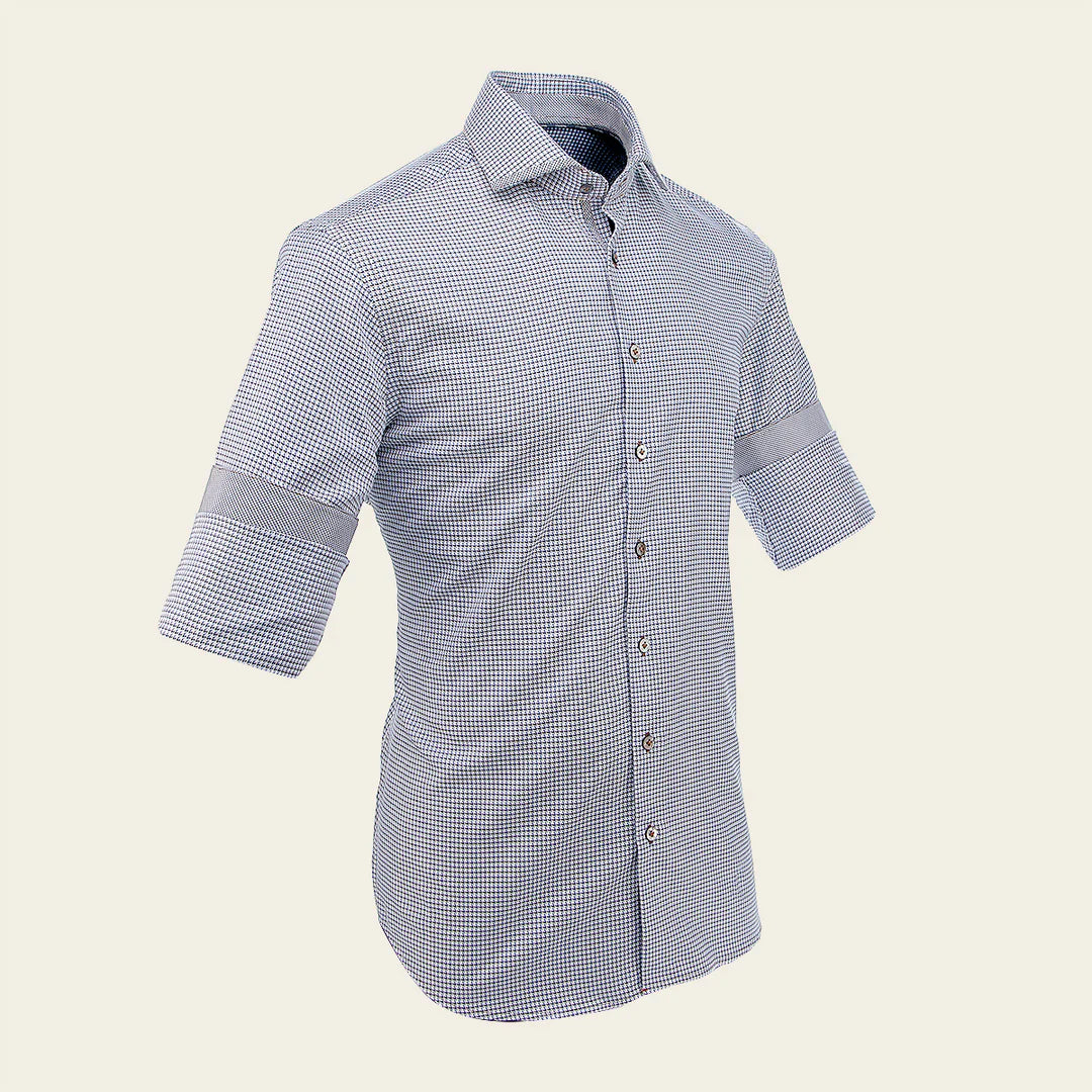 CMS0109 Men's Navy Blue Casual Cotton Shirt - Stylish & Comfortable for Everyday Wear, Office & Outdoor Activities