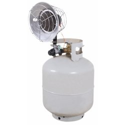 15,000 BTU Single Tank Top Radiant Propane Heater - Portable Outdoor Heater for Patio, Garage, Camping & Worksites
