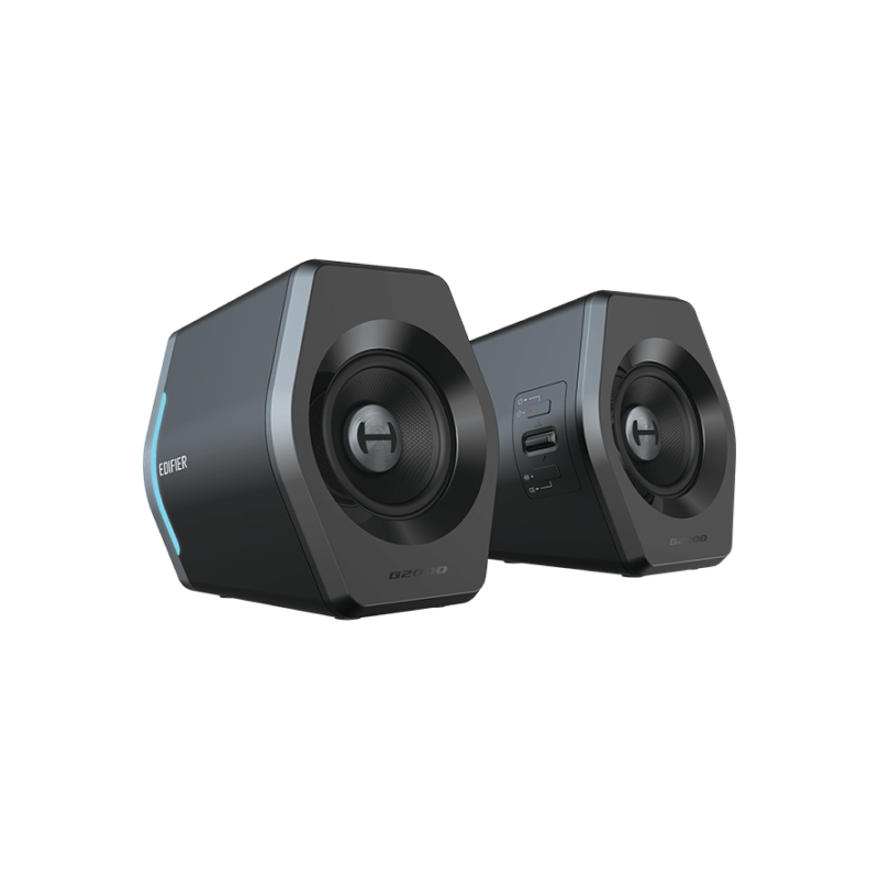 EDIFIER G2000 Black RGB Gaming Speaker with Bluetooth 5.0, 16W Powerful Sound for PC, Laptop, PS5, Xbox - Perfect for Gaming, Movies & Music Streaming