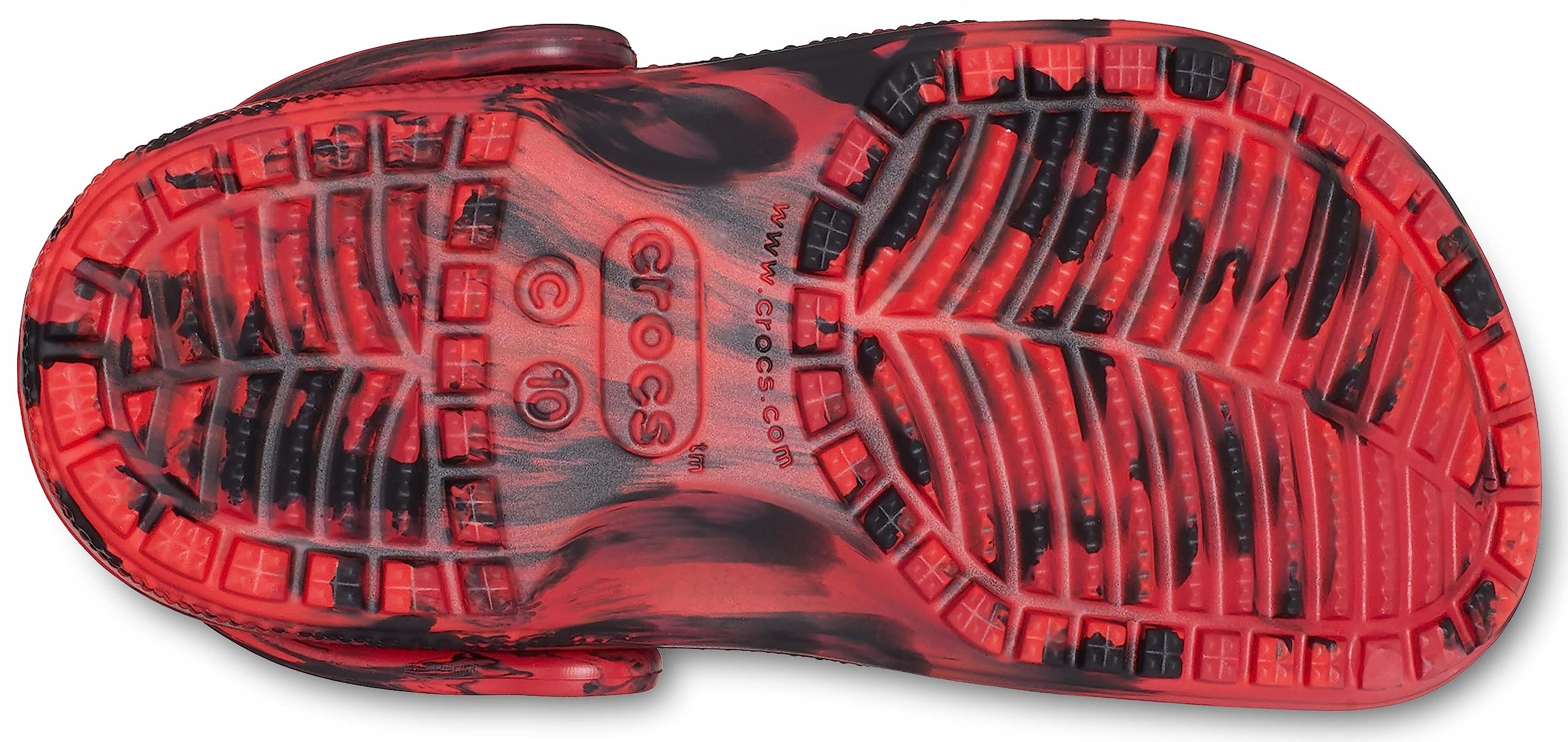 Crocs Kids' Classic Marbled Tie-Dye Clog | Lightweight Comfortable Water Shoes for Boys & Girls | Perfect for Beach, Pool, and Outdoor Play