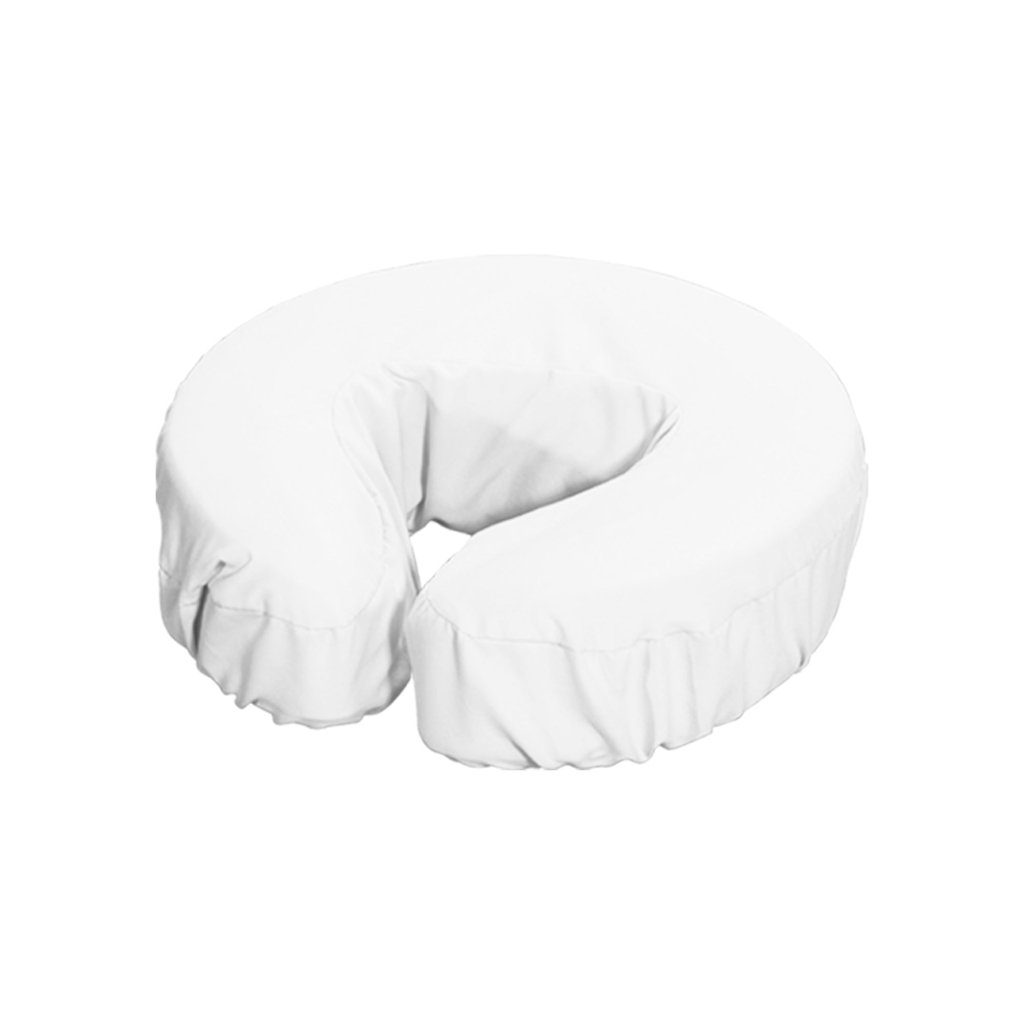 12 Pack Microfiber Face Cushion Cover Set - Soft Massage Pillow Covers, Machine Washable, White | Perfect for Spa, Salon & Home Facial Treatments