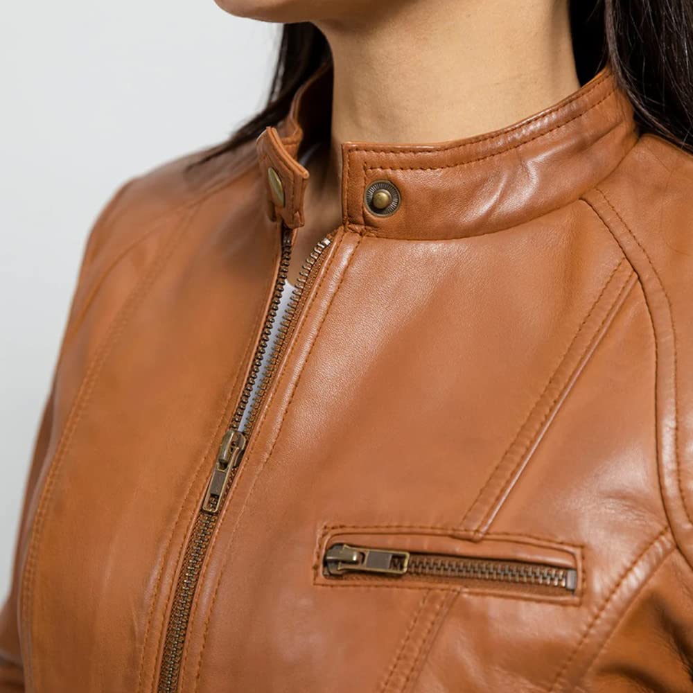 Stylish Women's Leather Jacket for Fall & Winter | Fashion Outerwear for Casual & Office Wear | Trendy Biker & Bomber Style Coats