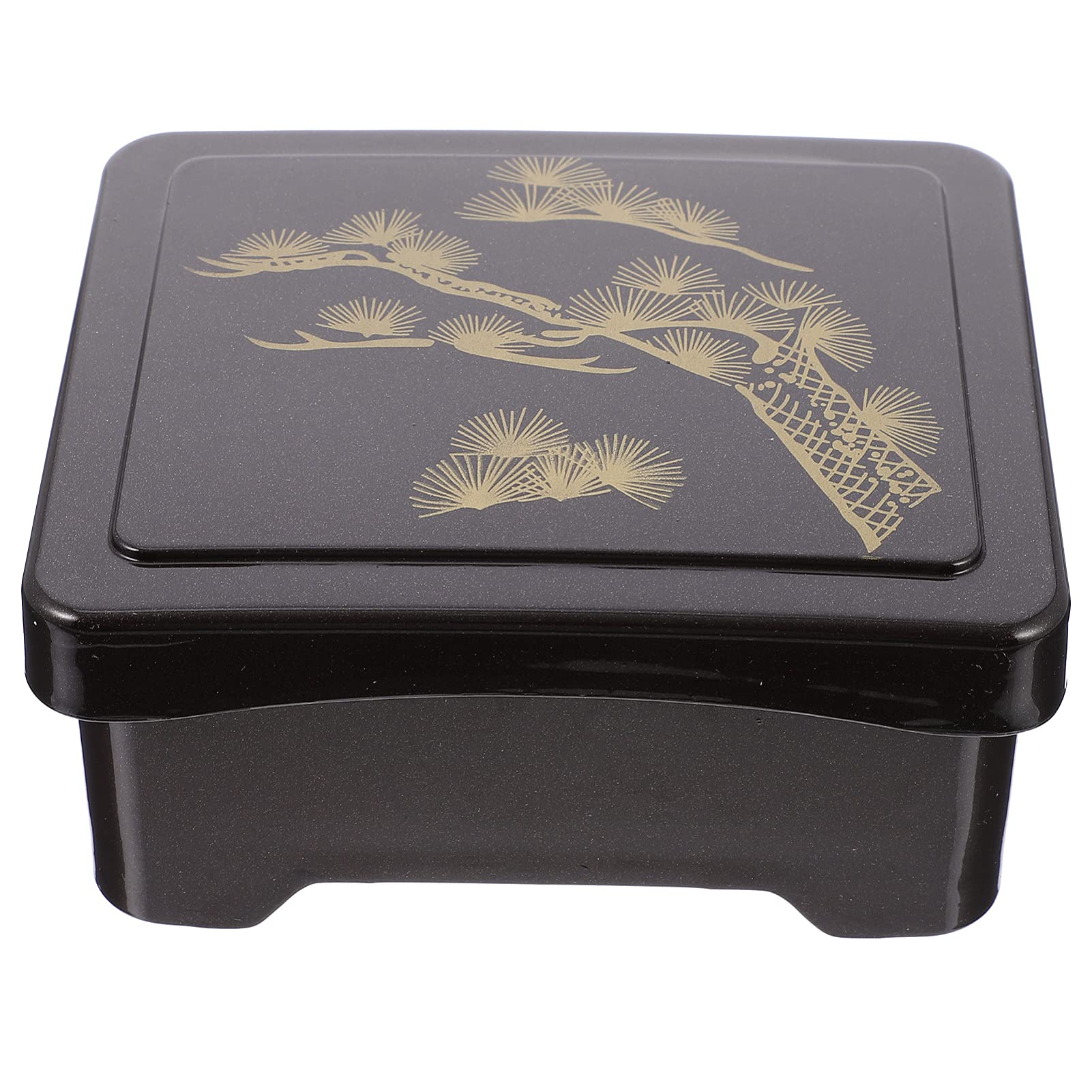 Premium Japanese Sushi Tray - Acrylic Portable Bento Box with Lid | Vintage Style Food Container for Sushi, Snacks & Candy | Ideal for Restaurants, Home, Office & School Lunch
