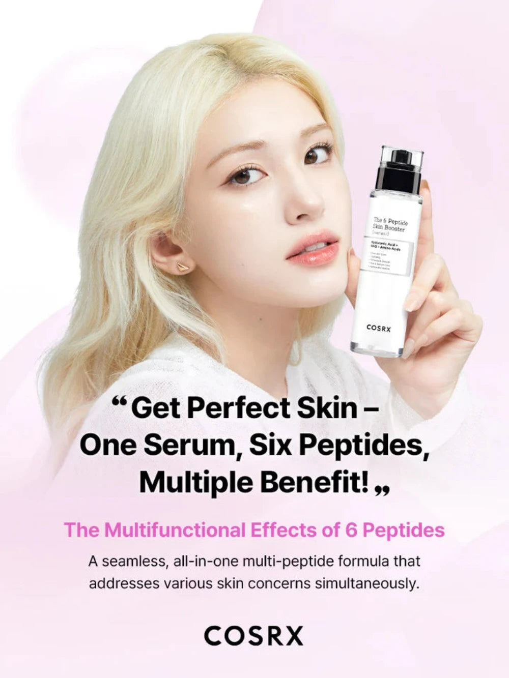 COSRX The 6 Peptide Skin Booster Serum 150ml - Anti-Aging Face Serum with Peptides for Wrinkles & Fine Lines | Hydrating & Firming Facial Serum for Daily Skincare Routine