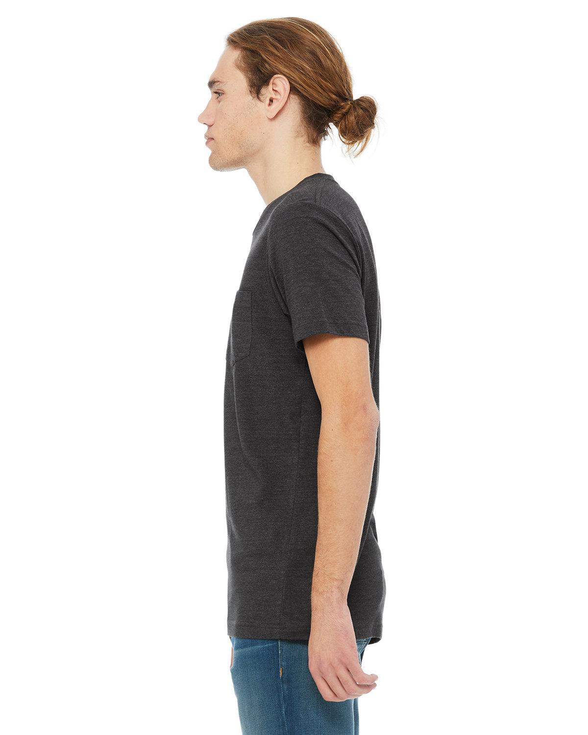 Bella + Canvas 3021 Men's Soft Jersey Short Sleeve Pocket T-Shirt - Comfortable Casual Tee for Everyday Wear, Gym, and Outdoor Activities