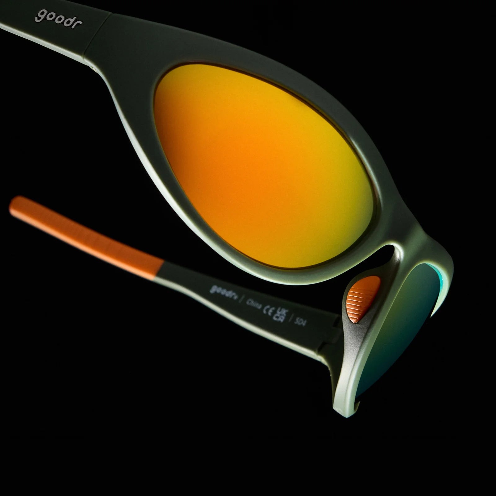 Goodr Grass Stain Hall of Fame Sunglasses - Polarized UV Protection Sports & Running Shades for Men & Women - Perfect for Golf, Hiking, and Outdoor Activities