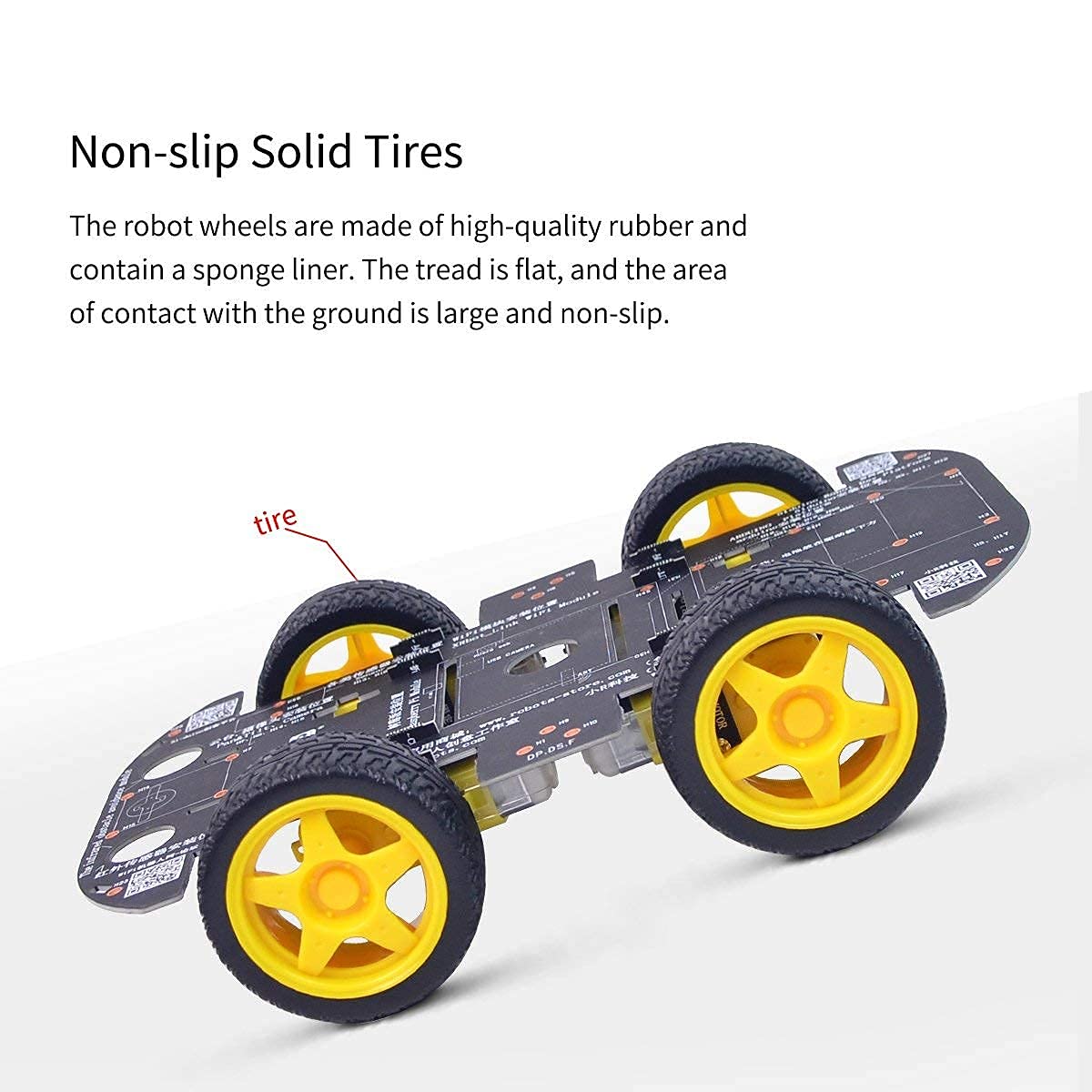 Smart Robot Car Chassis Kit with 4 TT Motors - DIY Learning Kit Compatible with UNO R3, Mega 2560, Raspberry Pi & Jetson Nano | Perfect for STEM Education, Robotics Projects & AI Programming