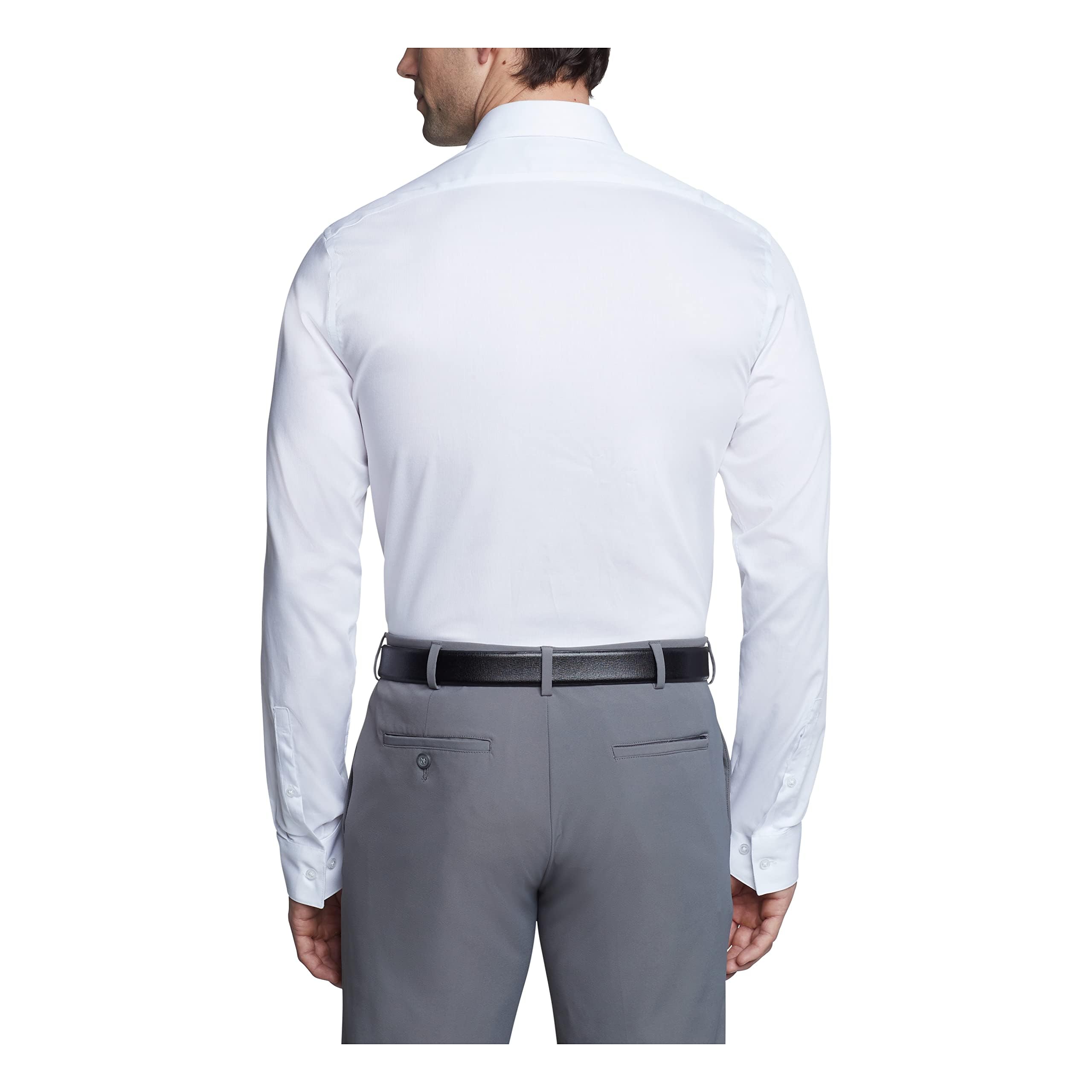 Calvin Klein Slim Fit Non-Iron Solid Dress Shirts for Men | Business & Formal Wear | Office, Interview & Special Occasion Outfits