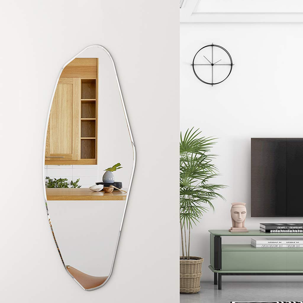 Wall-Mounted Dressing Mirror | Irregular Full-Length Mirror for Living Room, Bedroom & Entrance | HD Explosion-Proof Bathroom Mirror | Perfect for Home Decor, Outfit Check & Vanity Area
