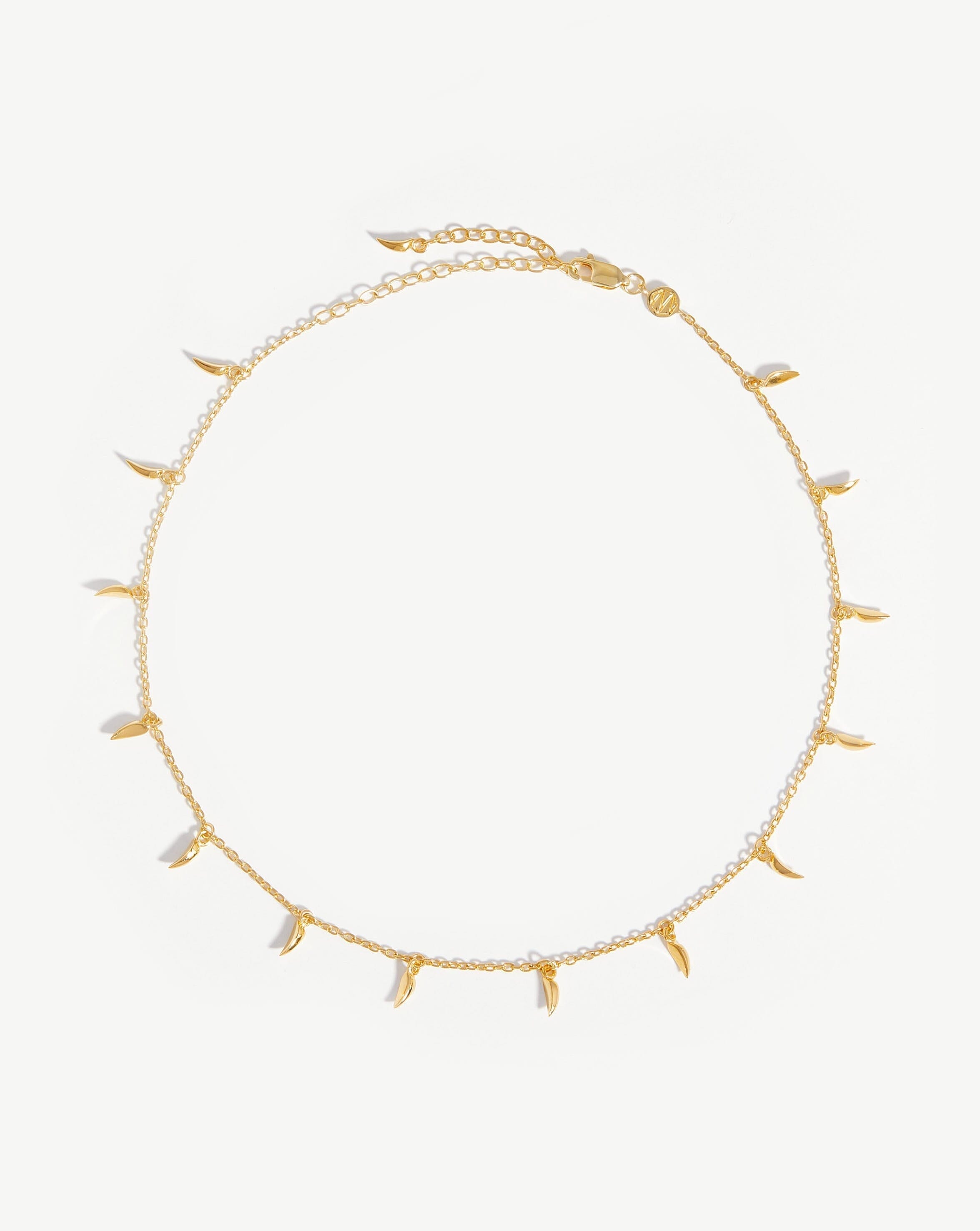 Lucy Williams Mini Fang Choker Necklace - Gothic Punk Choker for Women, Stainless Steel Vampire Fang Pendant, Adjustable Chain - Perfect for Halloween, Cosplay, and Alternative Fashion