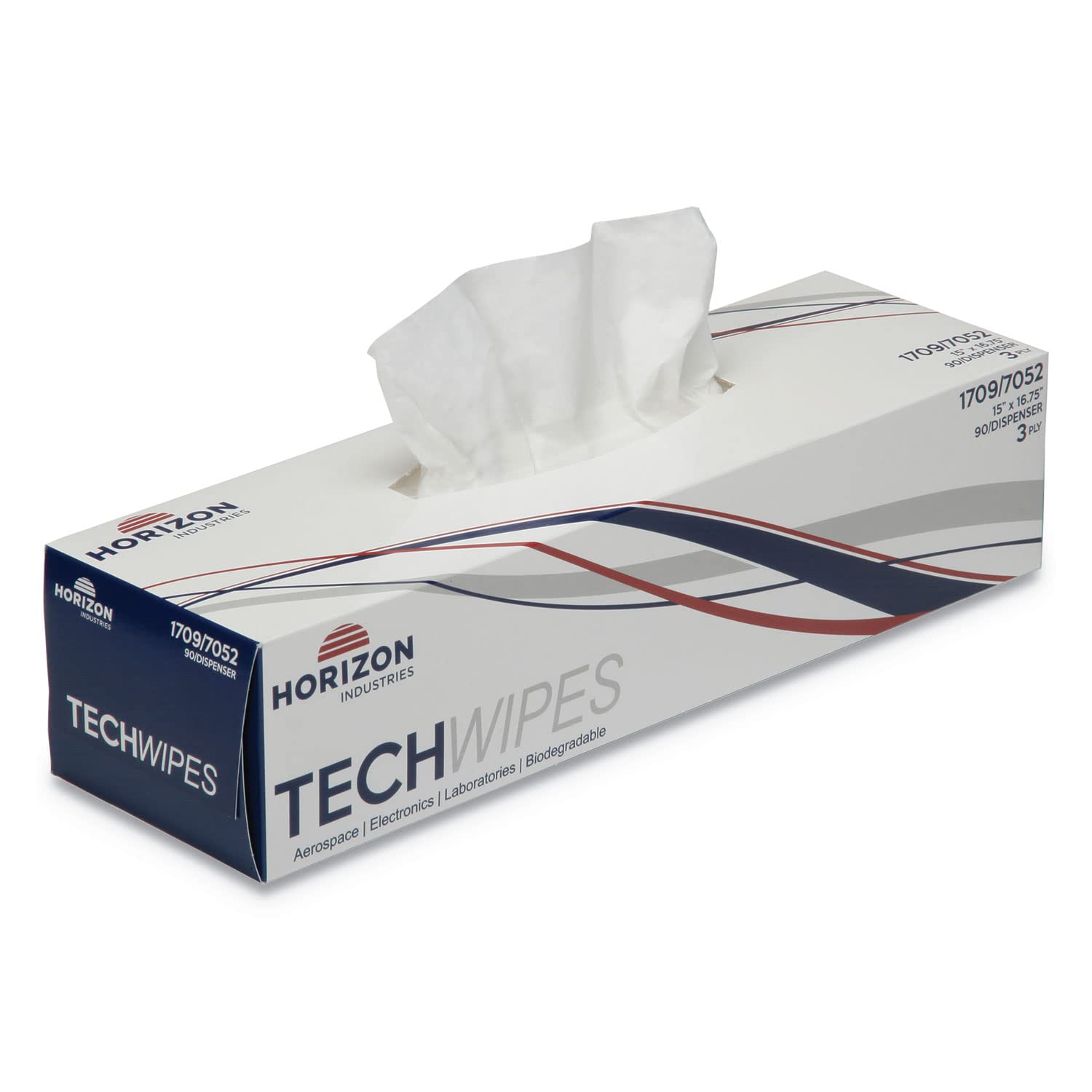 Skilcraft Techwipes Biodegradable Electronics Cleaning Tissues - 3-Ply, 16.5