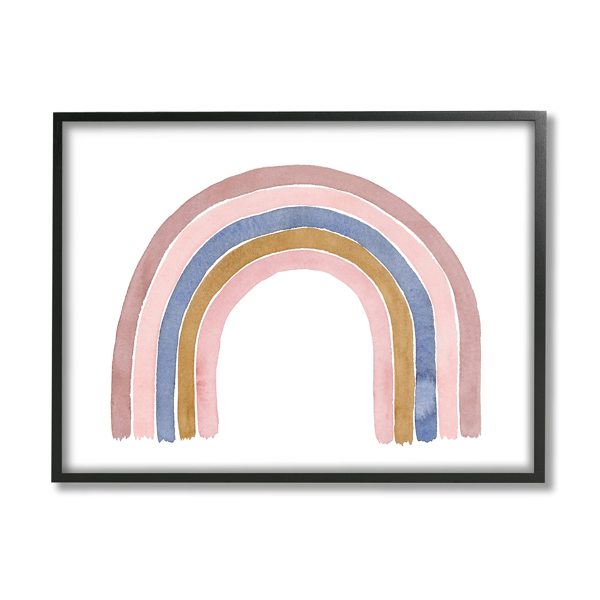 Stupell Industries Minimalist Five Arch Rainbow Wall Art in Pink, Blue & Gold - Designed by Lucille Price - 20