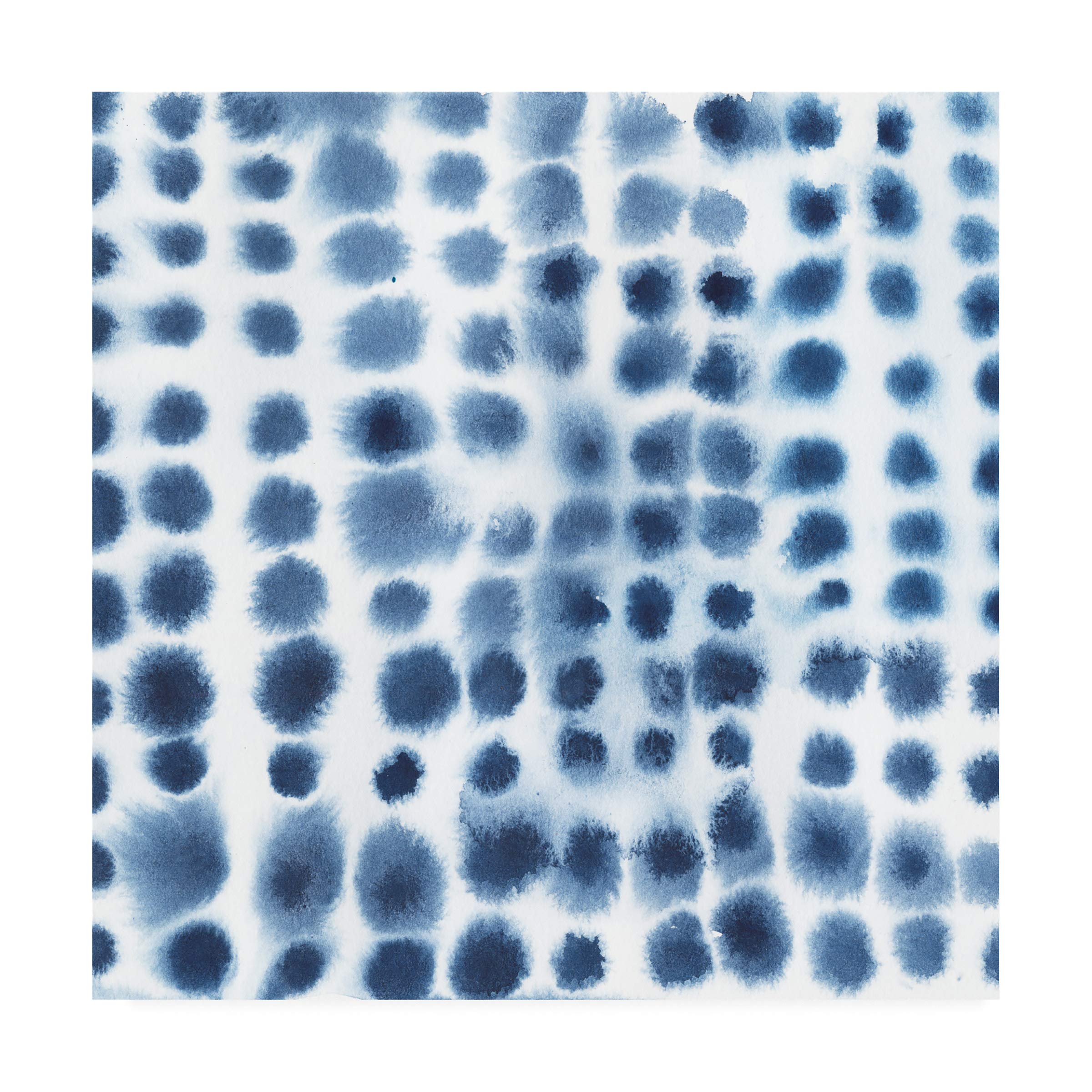 Grace Popp Indigo Bleed VI - 18x18 Premium Canvas Wall Art Print for Living Room, Bedroom & Office Decor | Trademark Fine Art Collection
