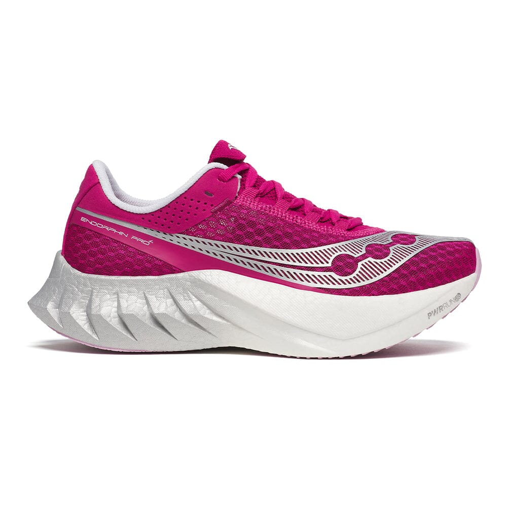 Saucony Women's Endorphin Pro 4 Running Shoes - Lightweight Carbon Fiber Racing Sneakers for Marathon & Road Racing - Perfect for Long Distance Training & Competitive Running