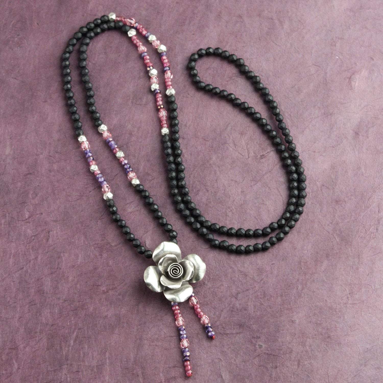 Blooming Thai Flower Necklace - Handmade Floral Jewelry for Women, Boho Chic Necklace for Summer, Perfect for Beach Weddings & Festivals