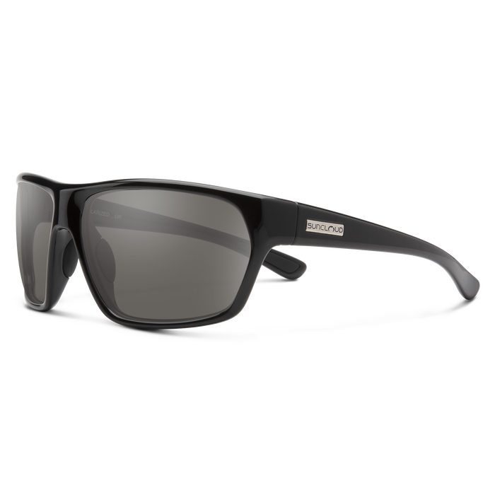 Boone Sunglasses - Black Frame with Polarized Gray Lenses for Men & Women - Perfect for Driving, Fishing, and Outdoor Activities