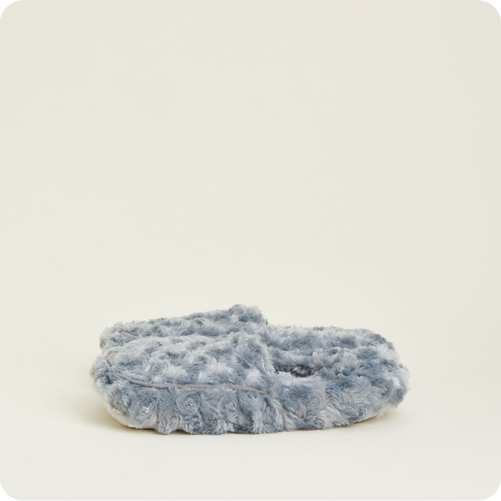 Cozy Curly Gray Slippers for Women & Men - Warmies® Plush House Shoes - Perfect for Winter, Home & Relaxation