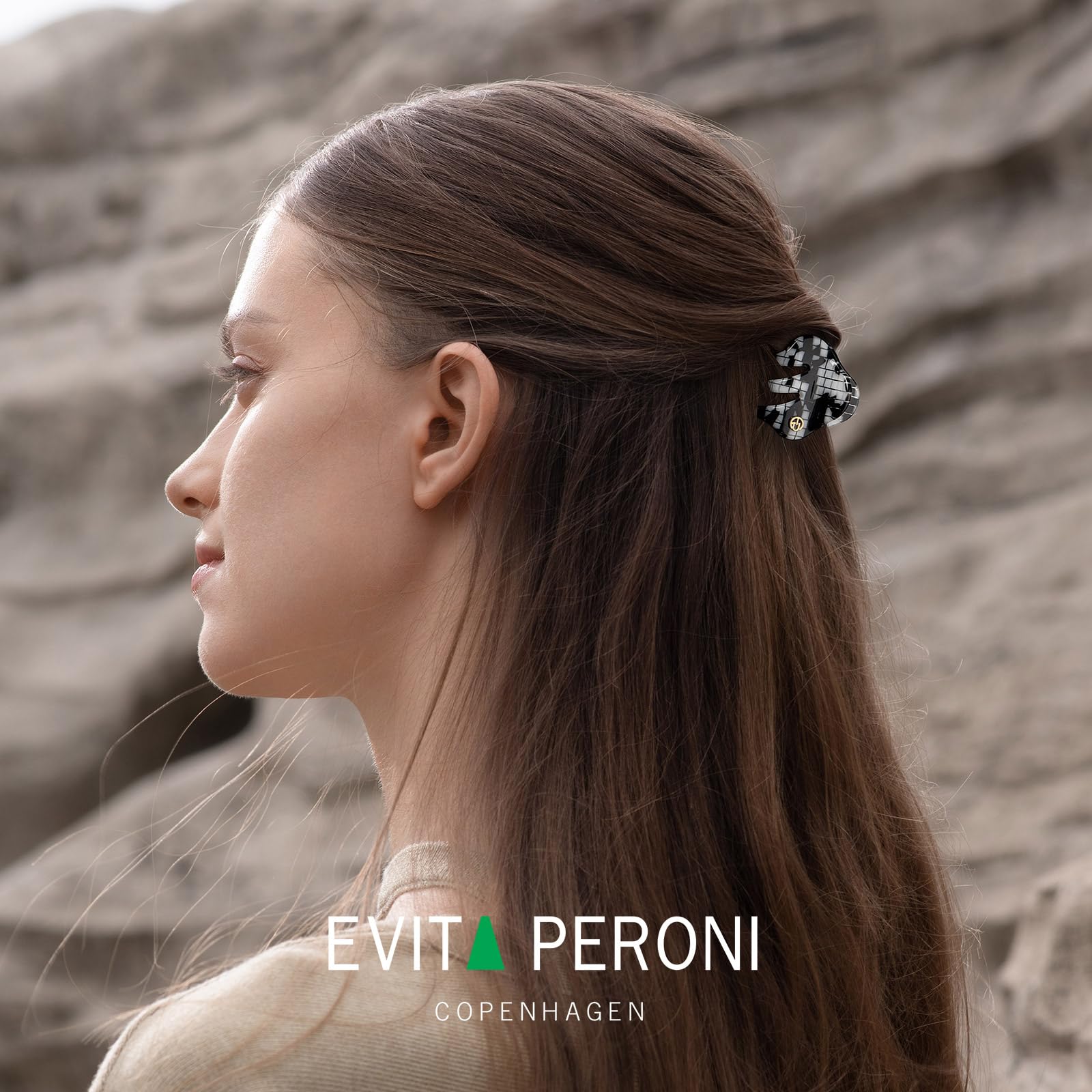 EVITA PERONI Small Claw Hair Clip Set - Colorful Mini Acetate Hair Clips for Women & Girls - Perfect for Ponytails, Buns & Everyday Hairstyles