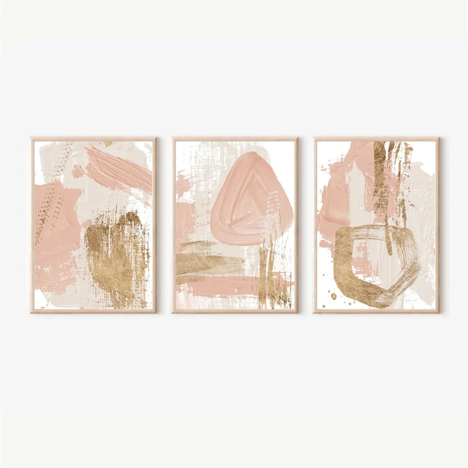 Abstract Painting Set of 3 - Modern Wall Art Canvas Prints #AB223 | Perfect for Living Room, Bedroom & Office Decor