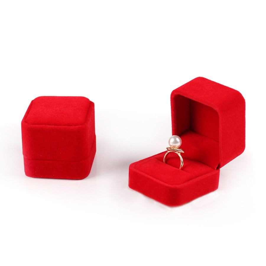 Soft Flannel Jewelry Box with Velvet Lining - Elegant Storage for Rings, Necklaces & Earrings - Perfect for Travel, Gifts & Home Organization