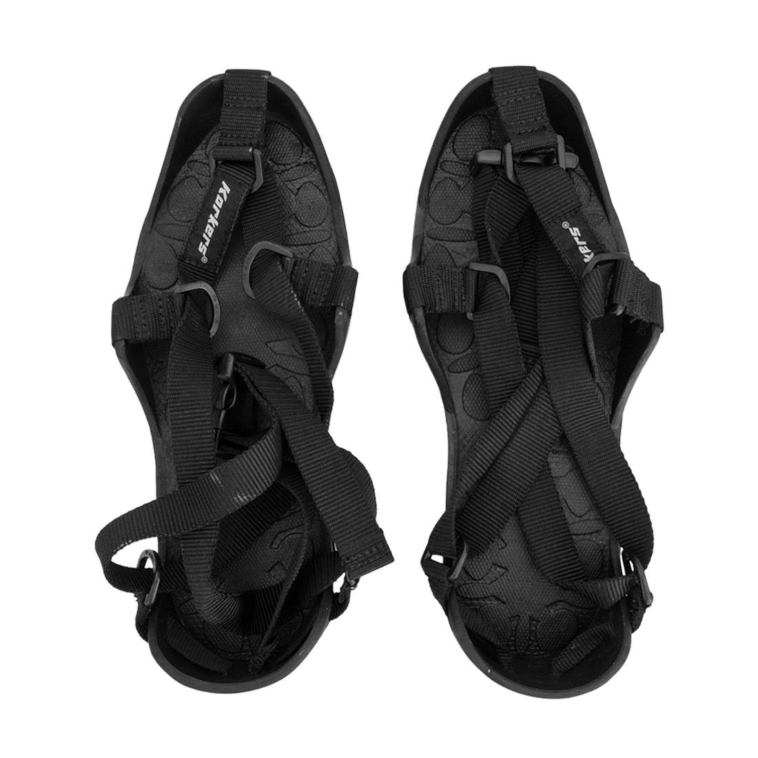 Korkers TuffTrax Regular Spike Overshoe - Non-Slip Ice & Snow Traction for Hiking, Hunting & Winter Work - Waterproof Rubber Sole with Removable Cleats
