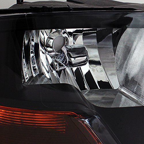 AKKON Black Headlights & Dark Red Smoked Tail Lights 4pcs Combo for 2009-2018 Dodge Ram 1500 | 2010-2018 Ram 2500/3500 Pickup Trucks - Upgrade Your Truck's Style & Night Visibility for Off-Roading and Daily Driving