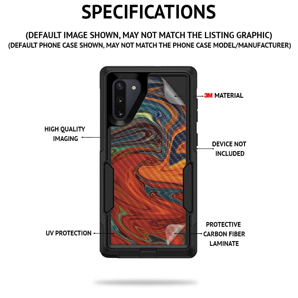 MightySkins Carbon Fiber Skin for Samsung Galaxy Note 20 Ultra 5G - Protective Durable Textured Cover | Easy to Apply | Made in USA | Perfect for Work, Travel & Everyday Protection