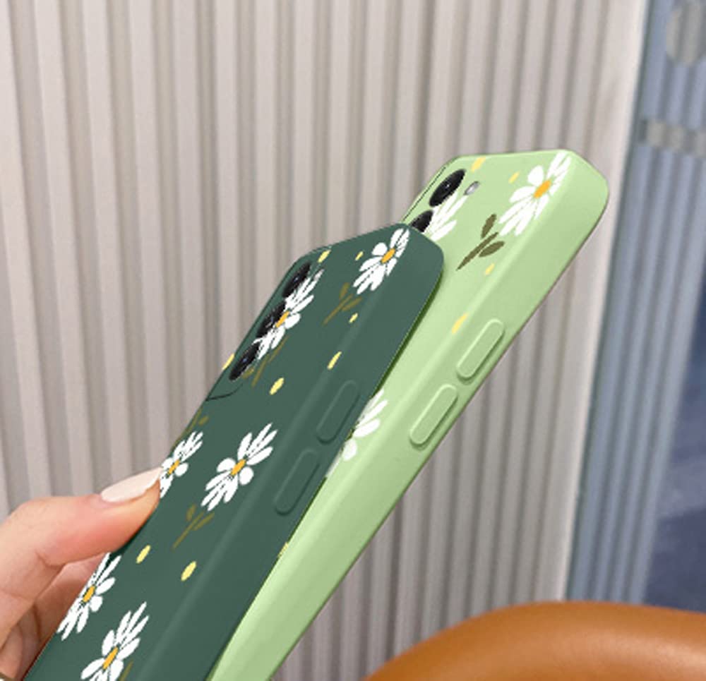 Cute Daisy Pattern Slim Shockproof TPU Bumper Case for Samsung Galaxy S22+ Plus 5G (6.7