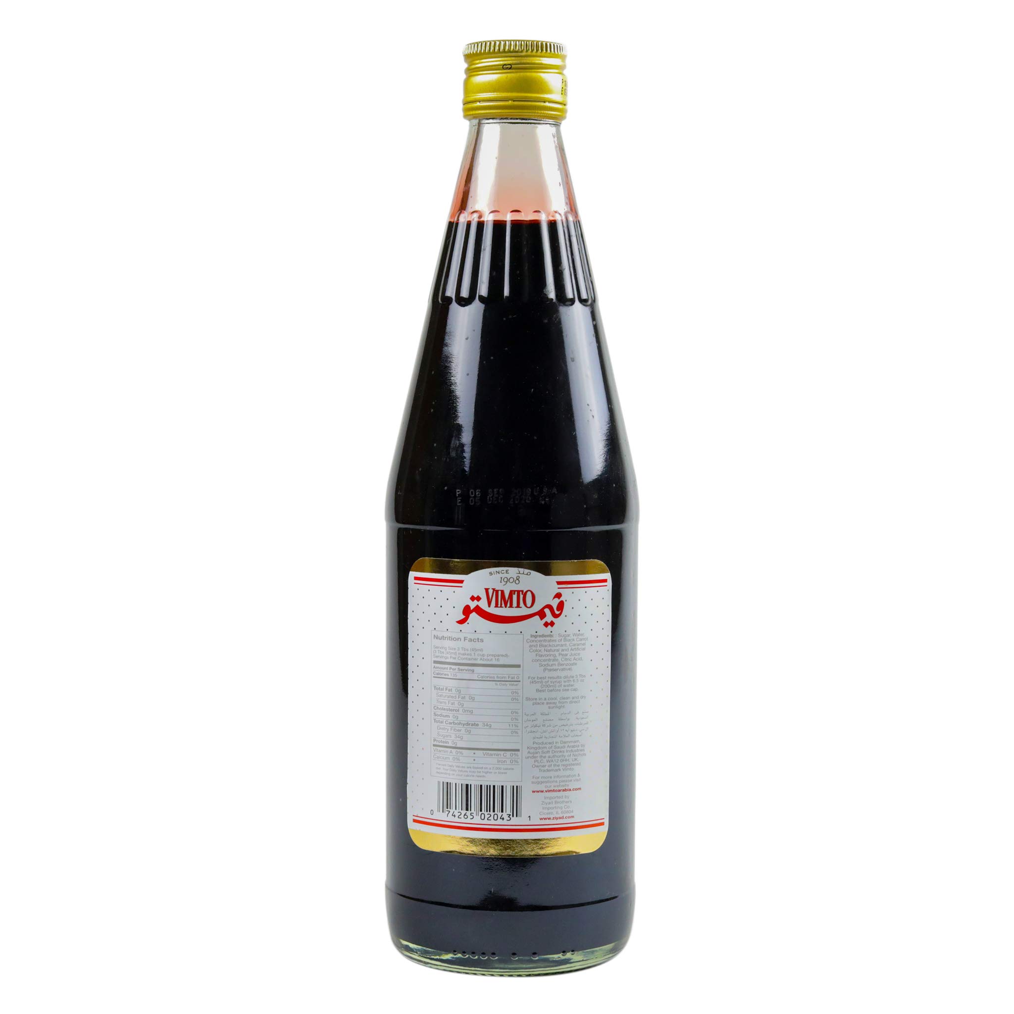 Vimto Fruit Syrup Concentrate - 25 fl oz Bottle | Flavorful Berry & Grape Cordial for Drinks, Cocktails, Tea & Mocktails | Great for Summer Beverages, Party Mixers & Homemade Sodas