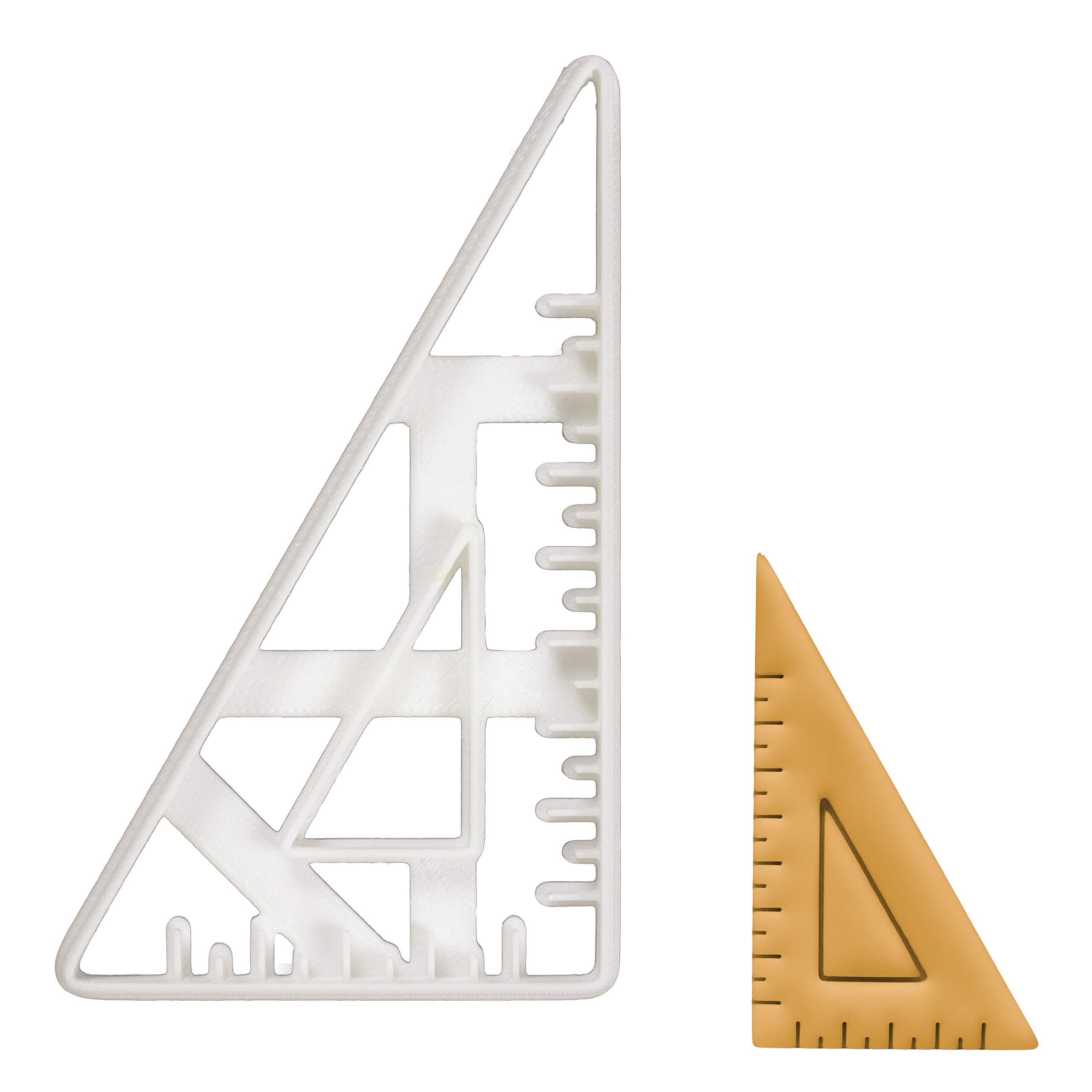 60 Degree Set Square Cookie Cutter - Stainless Steel Baking Tool for Perfect Geometric Cookies, Cakes & Pastries | Ideal for DIY Desserts, Holiday Baking & Professional Bakeries