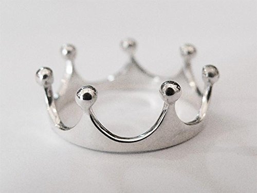 SOVATS Crown Tiara Princess Ring for Women - 925 Sterling Silver Rhodium Plated Royal Jewelry, Dainty Promise Band, Elegant Gift for Her | Perfect for Weddings, Prom, Parties & Special Occasions