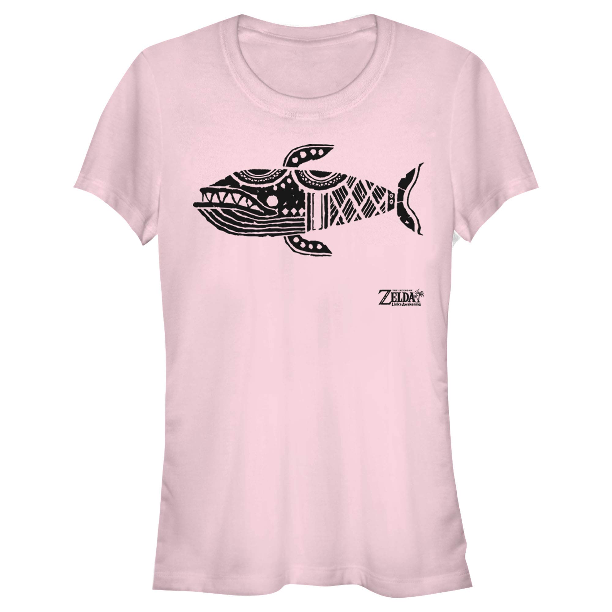 Junior's Nintendo Legend of Zelda Link's Awakening Whale Hieroglyphic T-Shirt - Official Licensed Video Game Merchandise for Kids & Teens - Perfect for Gaming Events, Cosplay & Everyday Wear