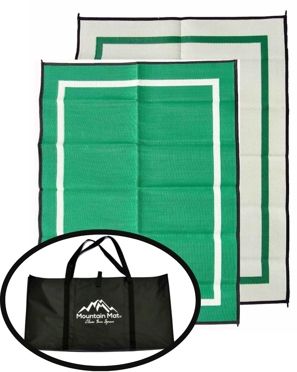 Eco-Friendly Recycled Plastic Outdoor Mat for Beach, Camping, Picnics & RV Travel - Waterproof, Lightweight & Portable for Sand, Grass & Outdoor Adventures