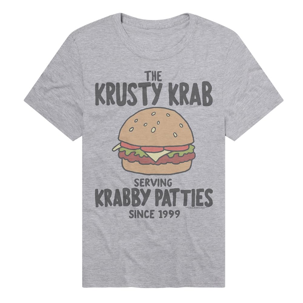Popfunk Official Spongebob Krabby Patties Unisex T-Shirt - Soft Ring-Spun Cotton Tee for Men & Women | Perfect for Cosplay, Comic-Con & Spongebob Fans