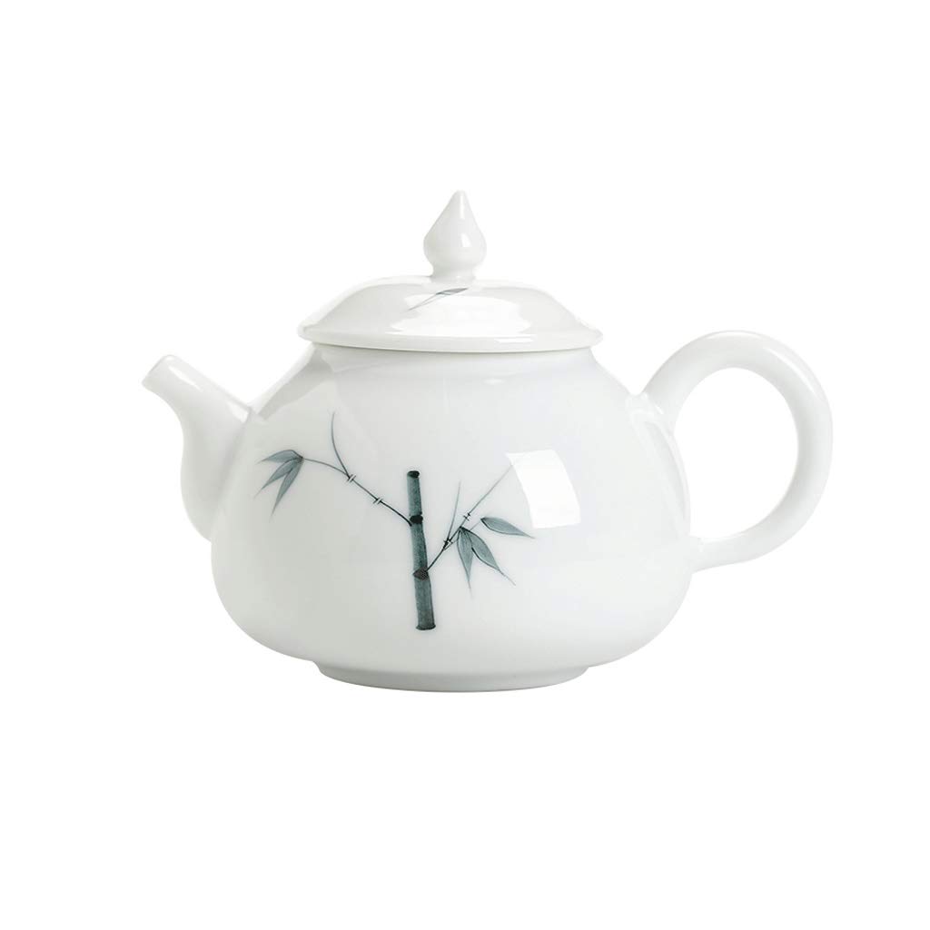 Exquisite Mini Hand-Painted White Porcelain Teapot - Kung Fu Ceramic Tea Maker for Home & Office Use | Perfect for Chinese Tea Ceremony, Gift Giving & Daily Brewing
