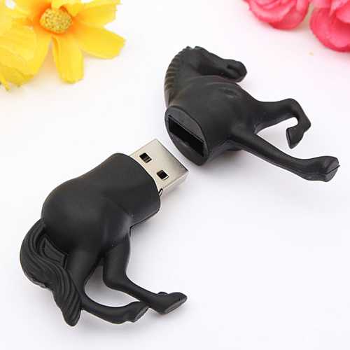 32GB USB 2.0 Flash Drive - High Speed Portable Thumb Drive with Horse Design for Data Storage, File Transfer - Perfect for Students, Office Work, and Backup Use