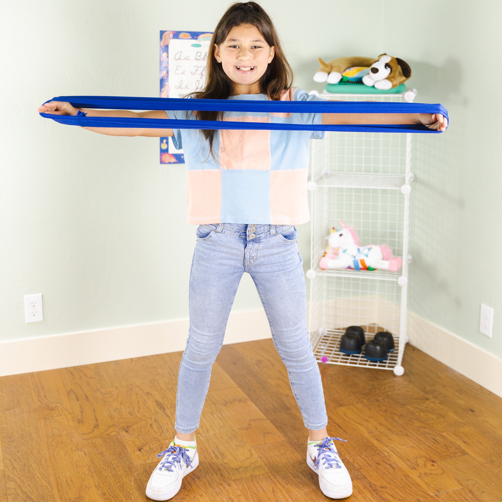 Bouncyband Calming Stretchy Band Fidget Toy for Kids & Adults - Sensory Stress Relief & Focus Tool for ADHD, Autism, Anxiety - Classroom, Office, Home Use