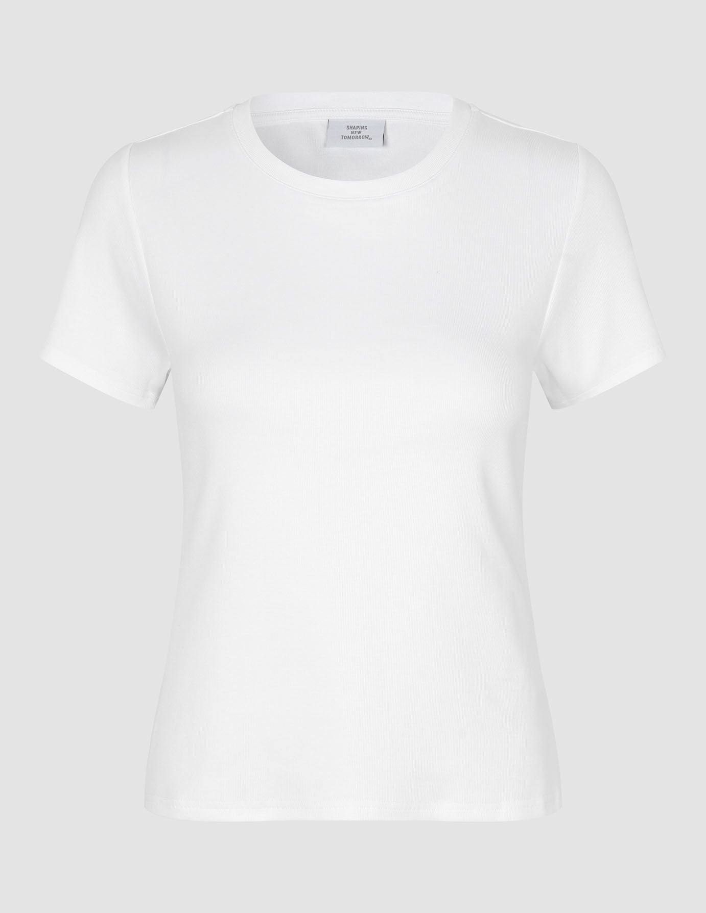 Men's Ribbed Cotton T-Shirt - Soft White Crew Neck Tee for Casual Wear & Layering | Perfect for Everyday Outfits & Gym