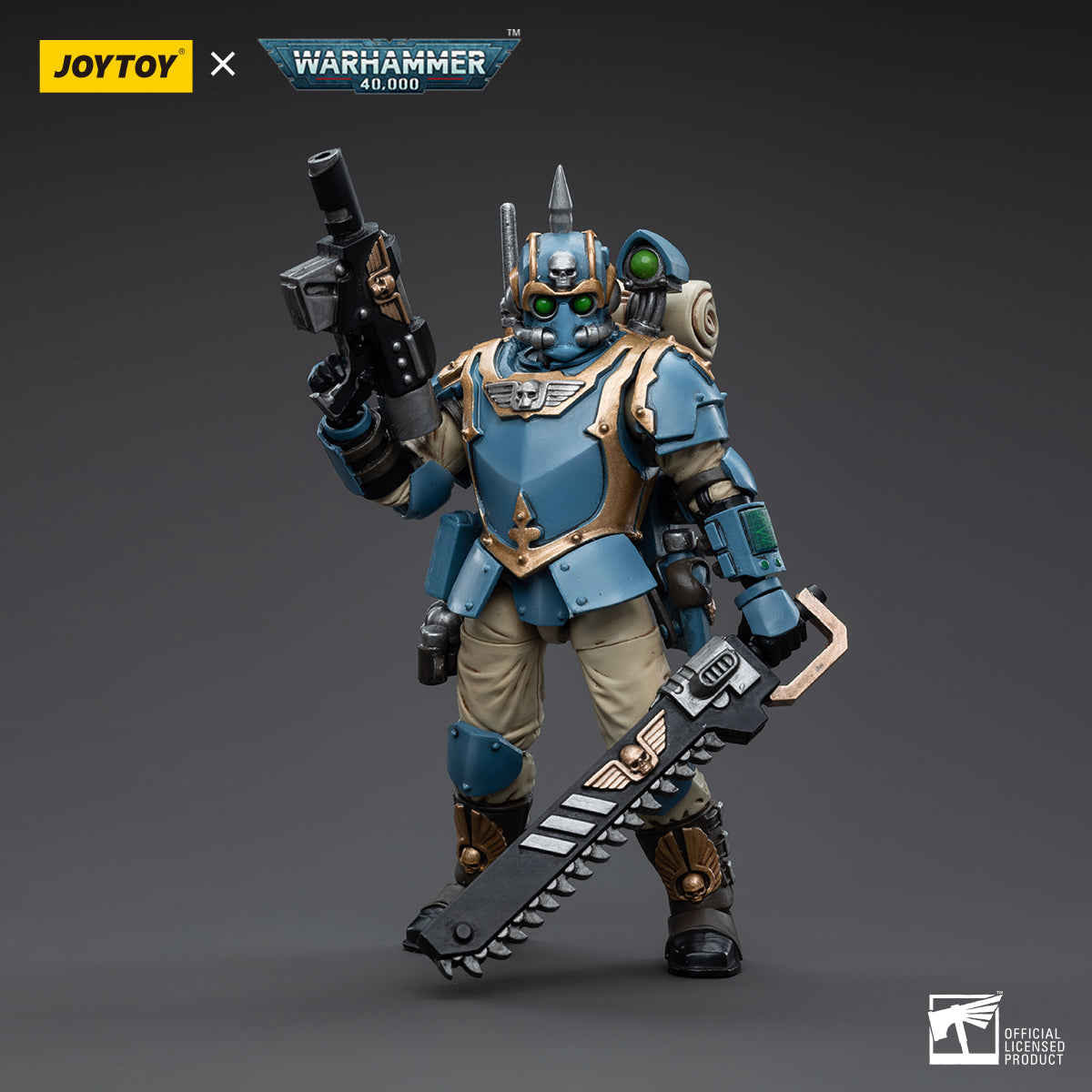 1/18 JOYTOY 3.75-inch Astra Militarum Tempestus Scions 55th Kappic Eagles Action Figure Set (5pcs) - Perfect for Warhammer 40K Collectors, Tabletop Gaming & Display